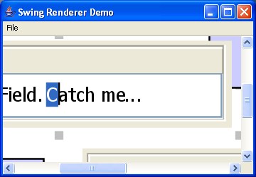 Editing a zoomed JComponent.