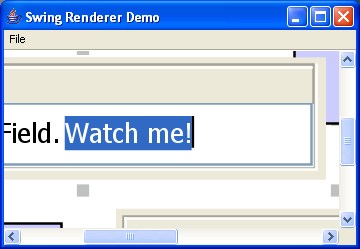 Editing a zoomed JComponent.