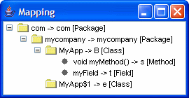 yGuard's reverse name look-up view.